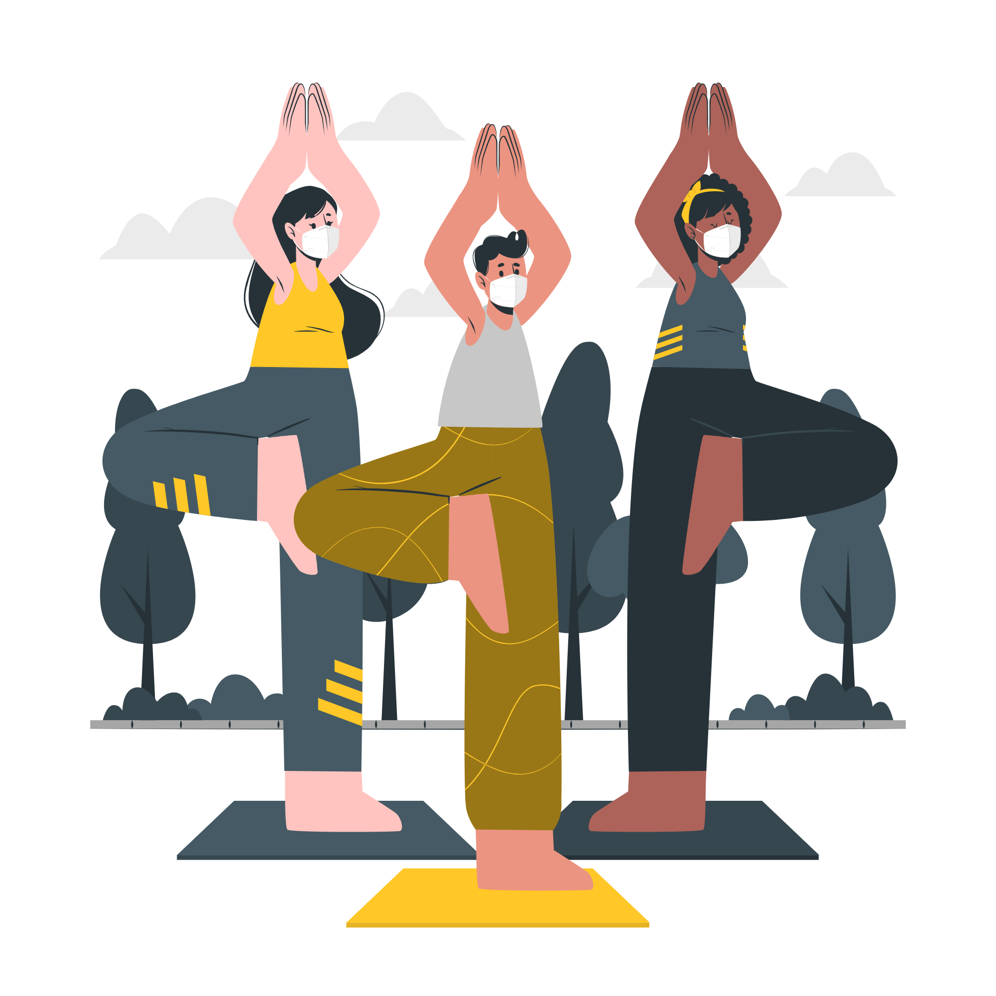 Équipe de yoga